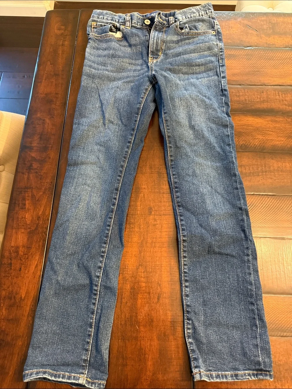 Old Navy Medium Blue Straight Leg Jeans